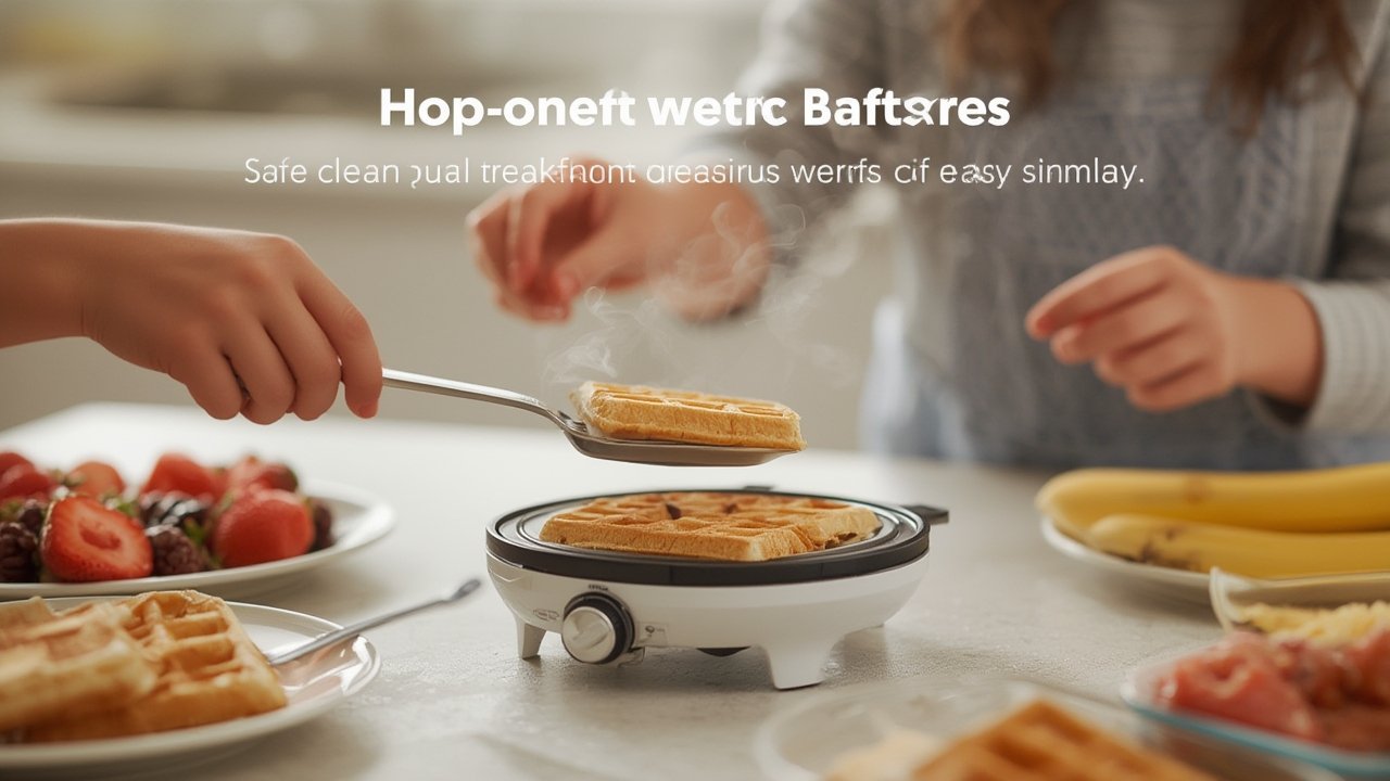 mini waffle in action