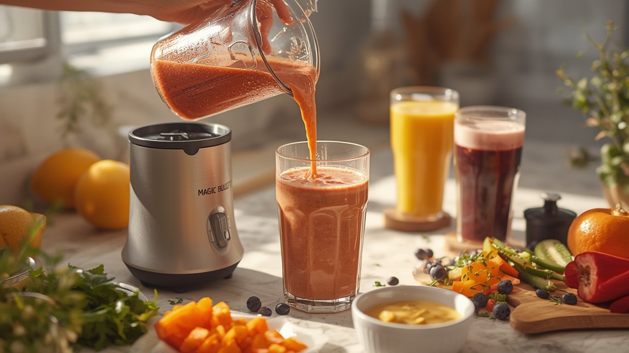 bullet blender in action