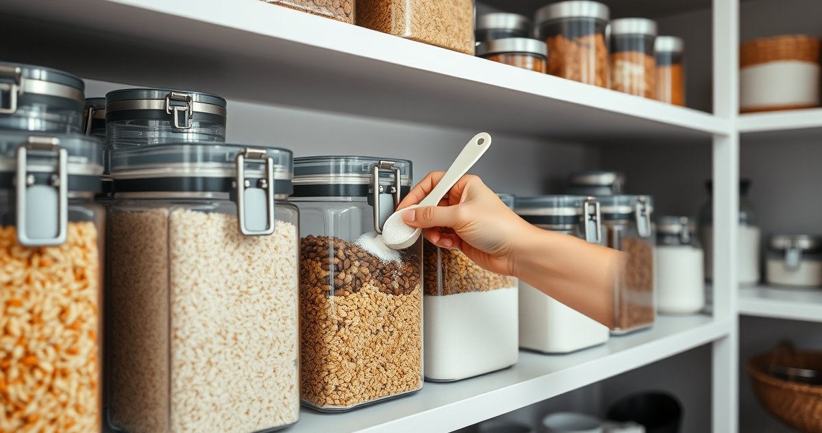 airtight canister in action