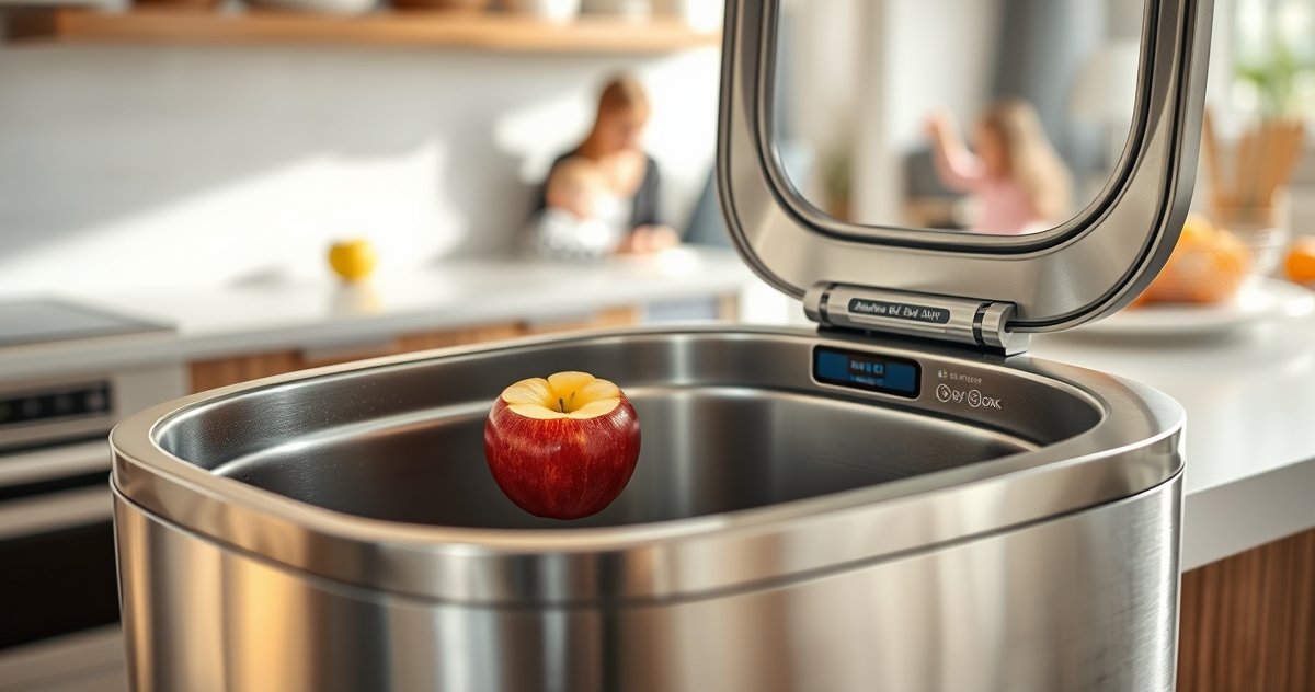 sensor trashcan in action